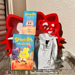 NWT SpongeBob X The Monsters Authentic Pop Mart Confirmed Patrick X YaYa